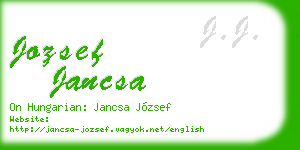 jozsef jancsa business card