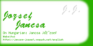 jozsef jancsa business card